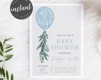 baby boy shower invitations etsy