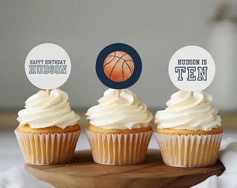 Basketball Birthday Food Label Card, Basketball Party Decorations, Editable Template, INSTANT DOWNLOAD