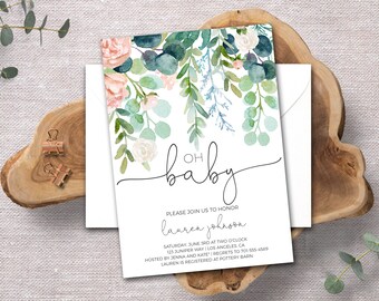 Baby Shower Invitation Etsy