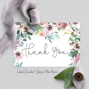 Blumengarten Danke, Dankeskarte, Dankeskarten, Danke, Blumendanke, Dankeskarte, Dankeskartenvorlage, 17