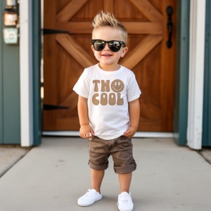 Two Cool Boy Birthday Invitation Boy 2nd Birthday Smile Face Retro Birthday Editable Digital Template INSTANT DOWNLOAD 58 image 7