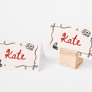 Tarjeta de nombre con tema de Las Vegas, tarjeta de nombre con tema de Las Vegas, tarjeta de nombre con tema de casino, plantilla editable para tarjeta de mesa de despedida de soltera