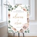 Editable Wedding Program, Boho Rose Wedding Program, Boho Gold Wedding ...