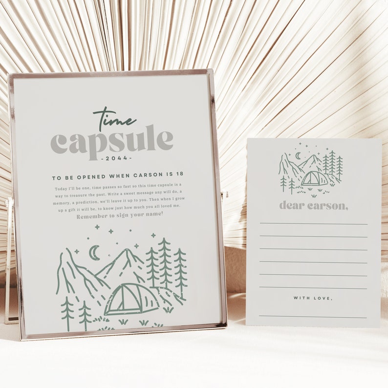 One Happy Camper Birthday Invitation Boy, Happy Camper Boy First Birthday Camping Birthday, Campout Birthday Editable Template 14 image 7