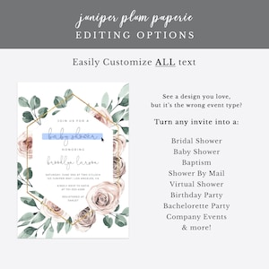 Editable Farm Birthday Invitation Girl Farm Animals Pink Floral Barnyard Party Download Printable Invitation Template Digital 55 image 6