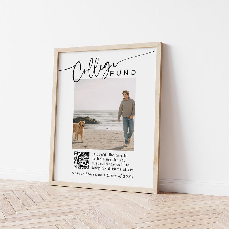 Modern Photo Graduation Invitation Template, Editable Color Grad Party Invite, Senior Boy Graduation Invite, Photo Grad Announcement G5 image 12