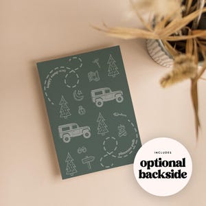 One Happy Camper Birthday Invitation Boy, Happy Camper Boy First Birthday Camping Birthday, Campout Birthday Editable Template 14 image 3