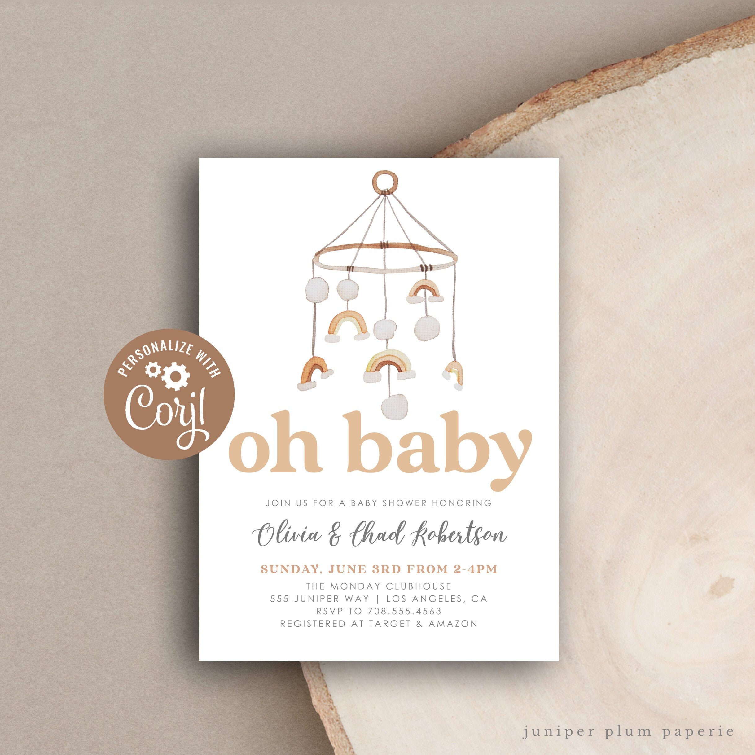 Baby Shower invitation Shower - Etsy España