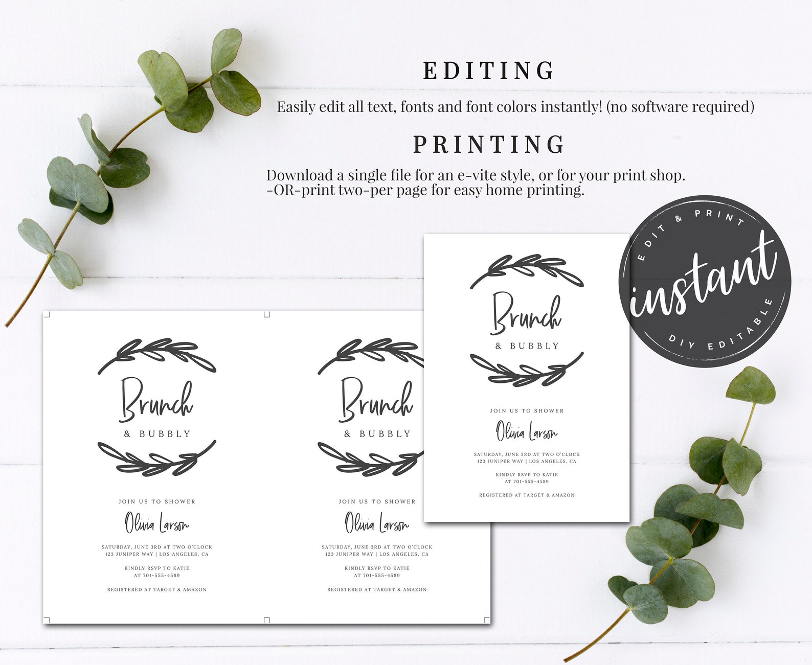 Printable Table Signs Table Sign Template Table Number Sign - Etsy