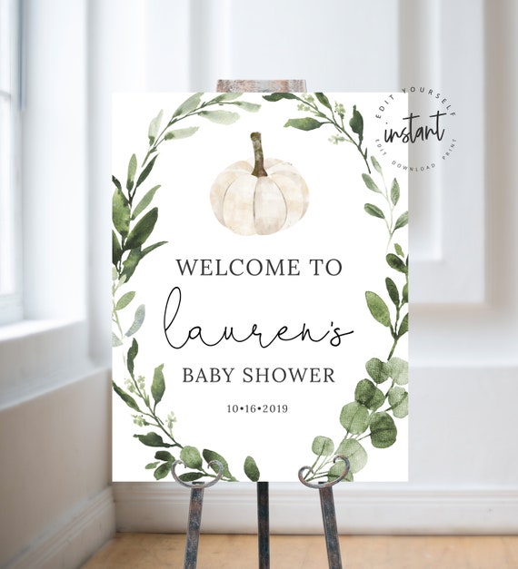 Etsy pumpkin hotsell baby shower