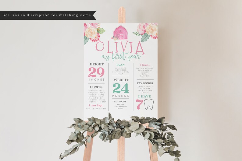 Editable Farm Birthday Invitation Girl Farm Animals Pink Floral Barnyard Party Download Printable Invitation Template Digital 55 image 4
