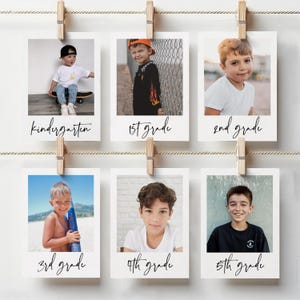 Modern Photo Graduation Invitation Template, Editable Color Grad Party Invite, Senior Boy Graduation Invite, Photo Grad Announcement G5 image 18
