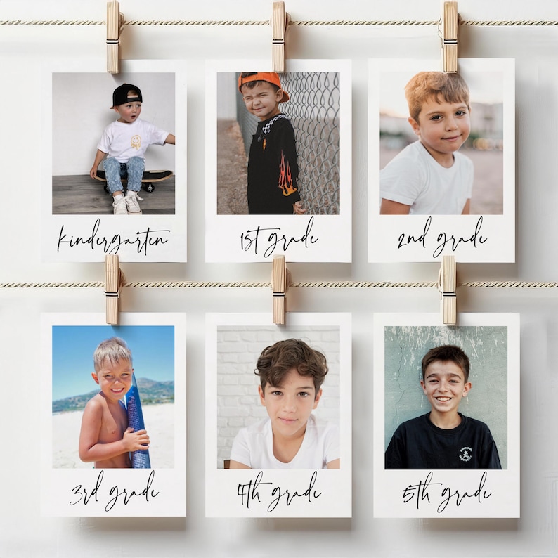 Modern Photo Graduation Invitation Template, Editable Color Grad Party Invite, Senior Boy Graduation Invite, Photo Grad Announcement G5 image 18