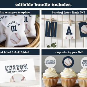 Set Decorazioni Reveal Genere Baseball E Fiocchi - Banner, Cupcake Topper, Ghirlanda