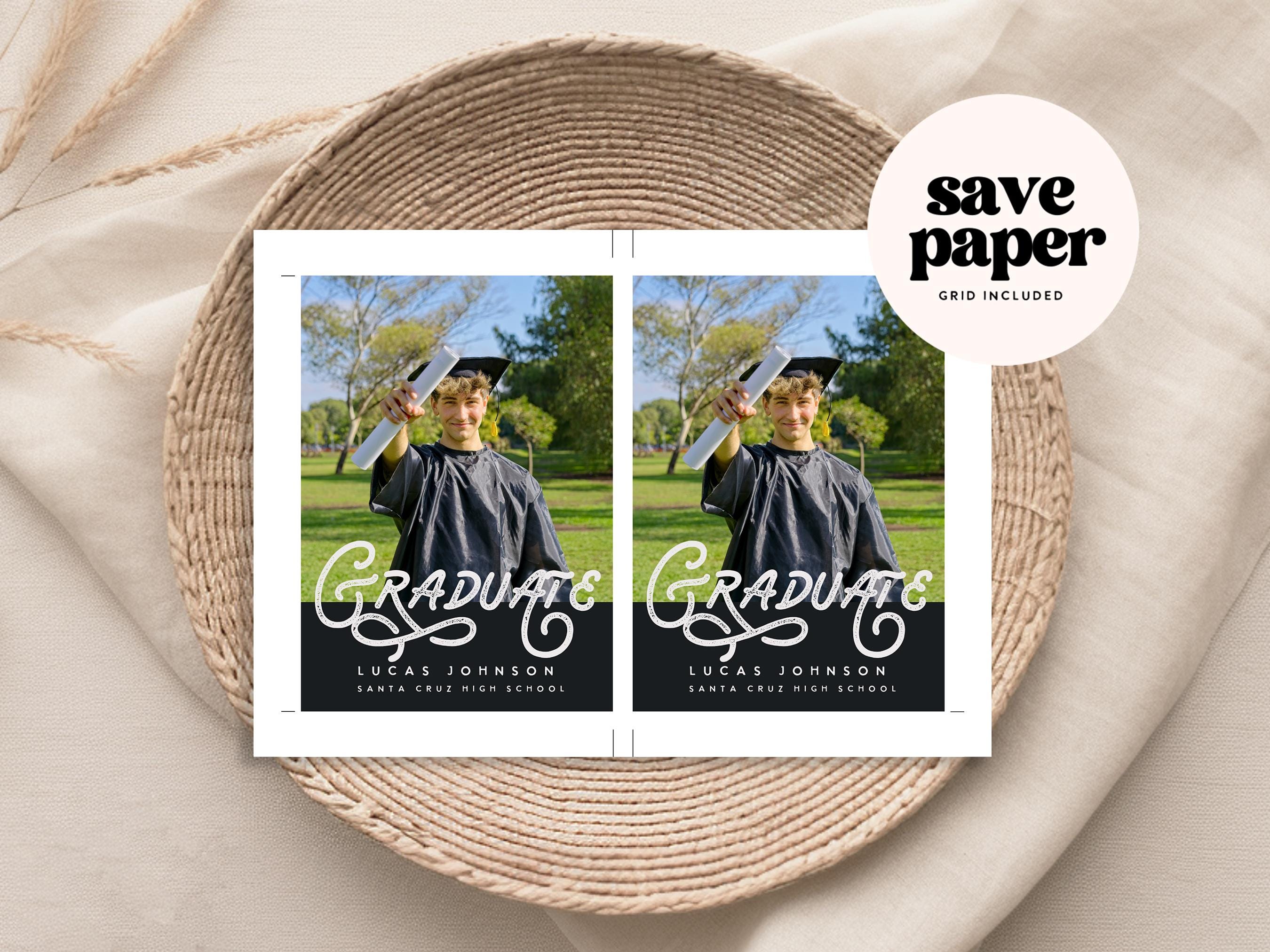 Modern Masculine Graduation Announcement, Boy Graduation Party Invite ...