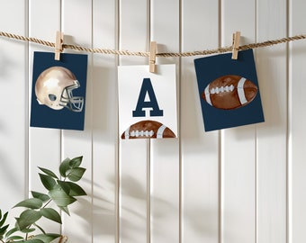 Football Birthday Banner Template, Football Party Decorations, Editable Template, INSTANT DOWNLOAD