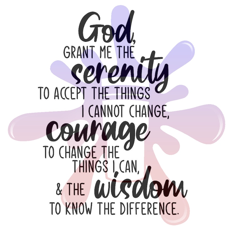 Serenity Prayer SVG | Etsy
