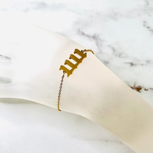 1111 Angel Number Chain Bracelet