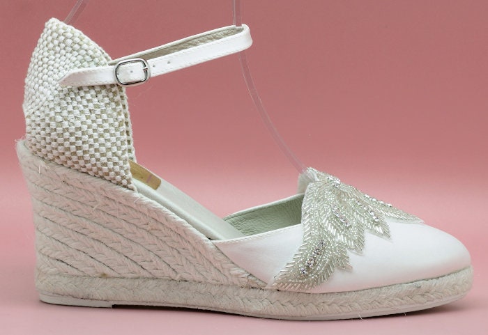 espadrilles compensées mariée