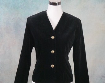 Black Velour Blazer