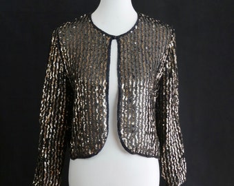 black and gold evening jacket