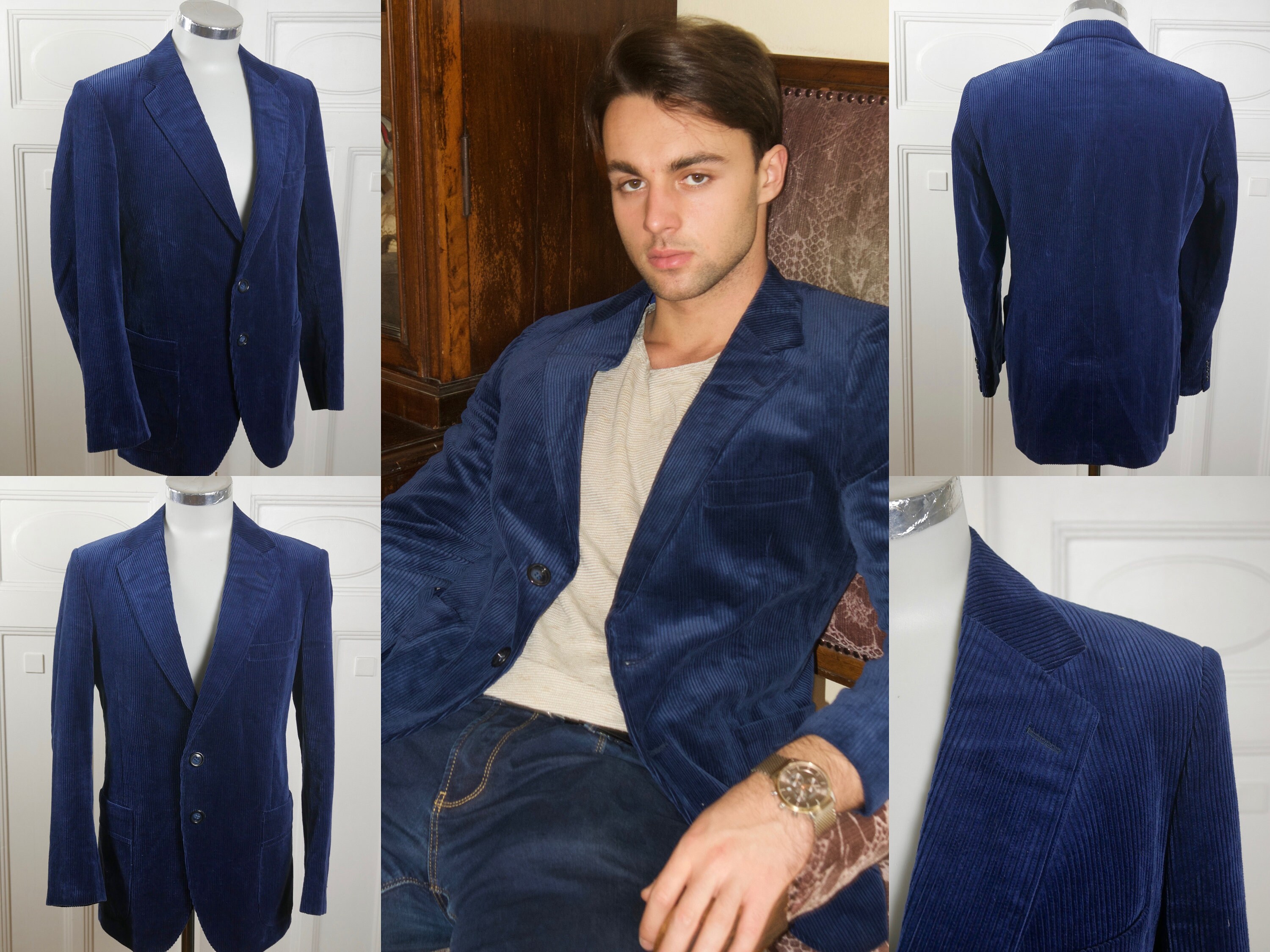 blue cord jacket