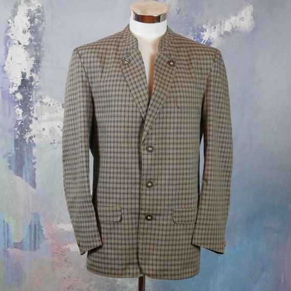 Austrian Trachten Jacket, Lightweight Cotton Blen… - image 1