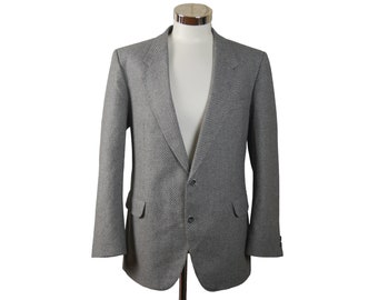 Size 44 Gray Blazer, 1990s European Vintage Jacket