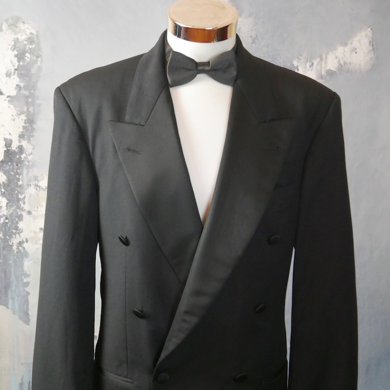 Hugo Boss Tuxedo Jacket European Vintage Classic 1990s Black | Etsy