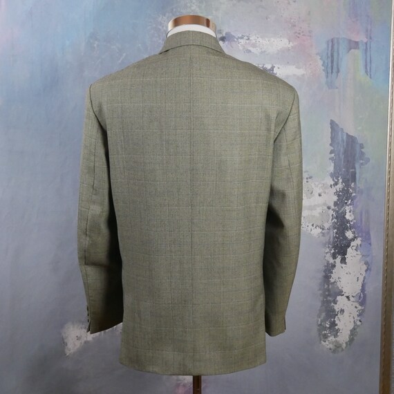 Green Blazer, Lightweight Wool Blend Double-Breas… - image 7