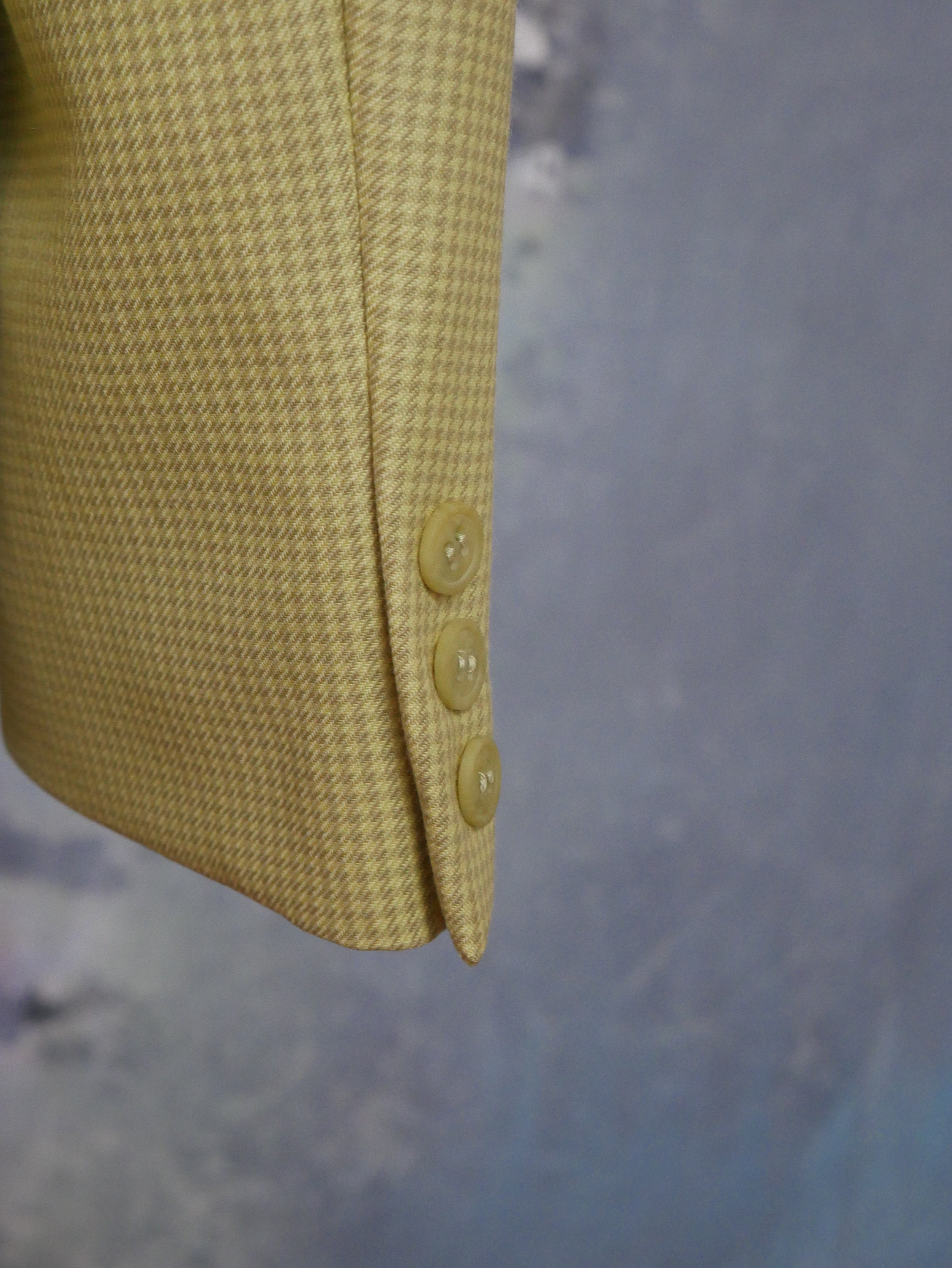Double Breasted Blazer in Cream Yellow