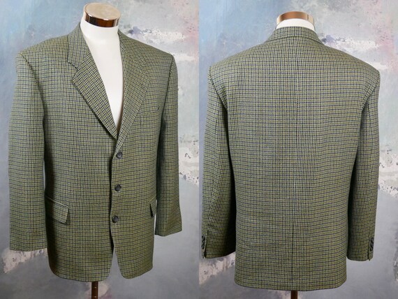 vintage houndstooth blazer