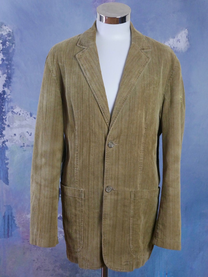 Light Brown Corduroy Jacket Dark Tan Casual Vintage Corduroy Etsy