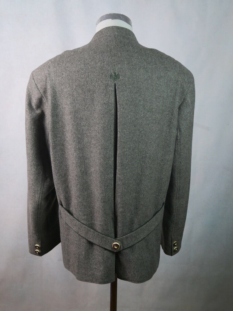 Gray Tweed Double-breasted Blazer 90s Vintage Austrian Jacket - Etsy