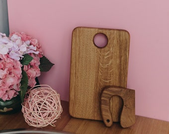 Veilig houten mes en eiken snijplank: Montessori speelgoedkookset voor peuters