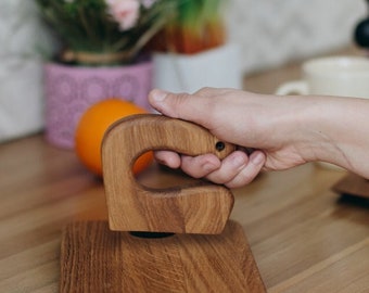 Safe Wooden Butter Knife for Kids, Toddler Utensil Montessori Toy Knife