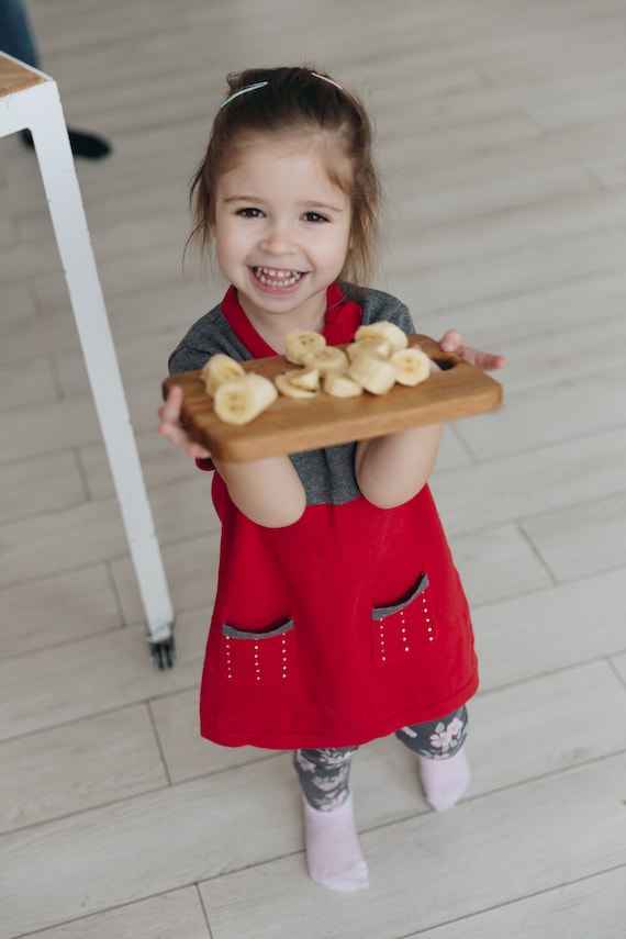 Cuchillo de madera seguro para niños, cuchillo Montessori para utensilios  para niños, cortador de frutas y verduras para niños pequeños, picador de  madera de fresno -  España
