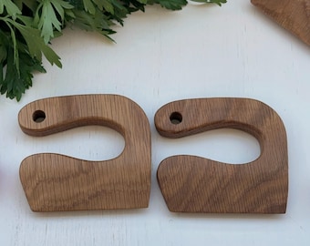 Montessori Wooden Knife Set: Safe Wooden Toddler Utensils
