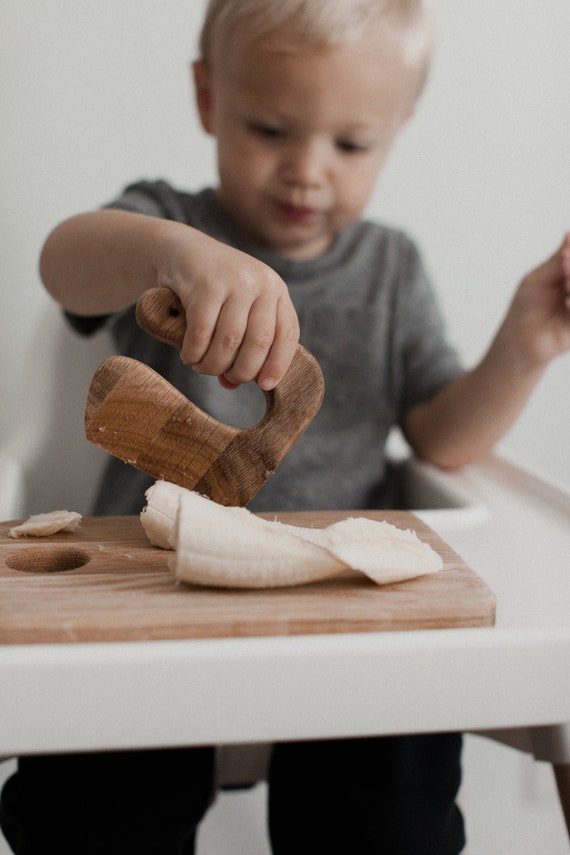 Set di coltelli e taglieri Montessori: giocattolo in legno sicuro per i più piccoli - Italia