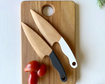 Couteau en bois sûr pour enfants, couteau Montessori pour enfants, couteau à beurre pour tout-petits, coupe-légumes et fruits
