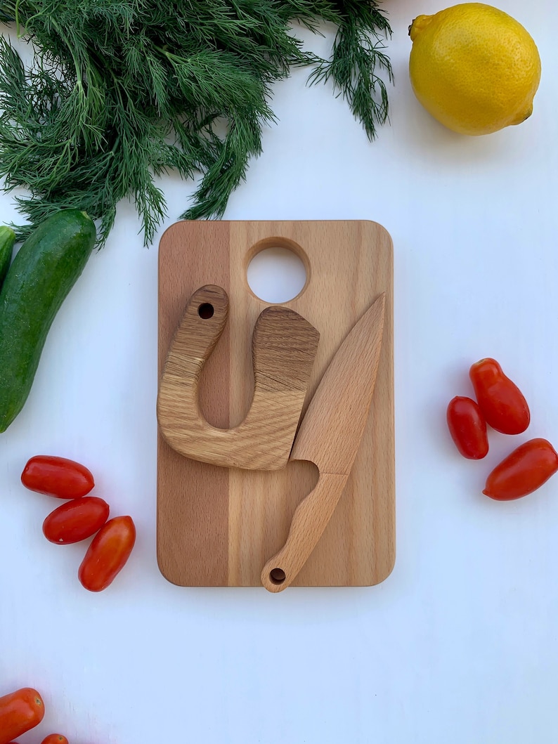 Cutting Board Safe Wooden Knife and Butter Knife for Kids Etsy