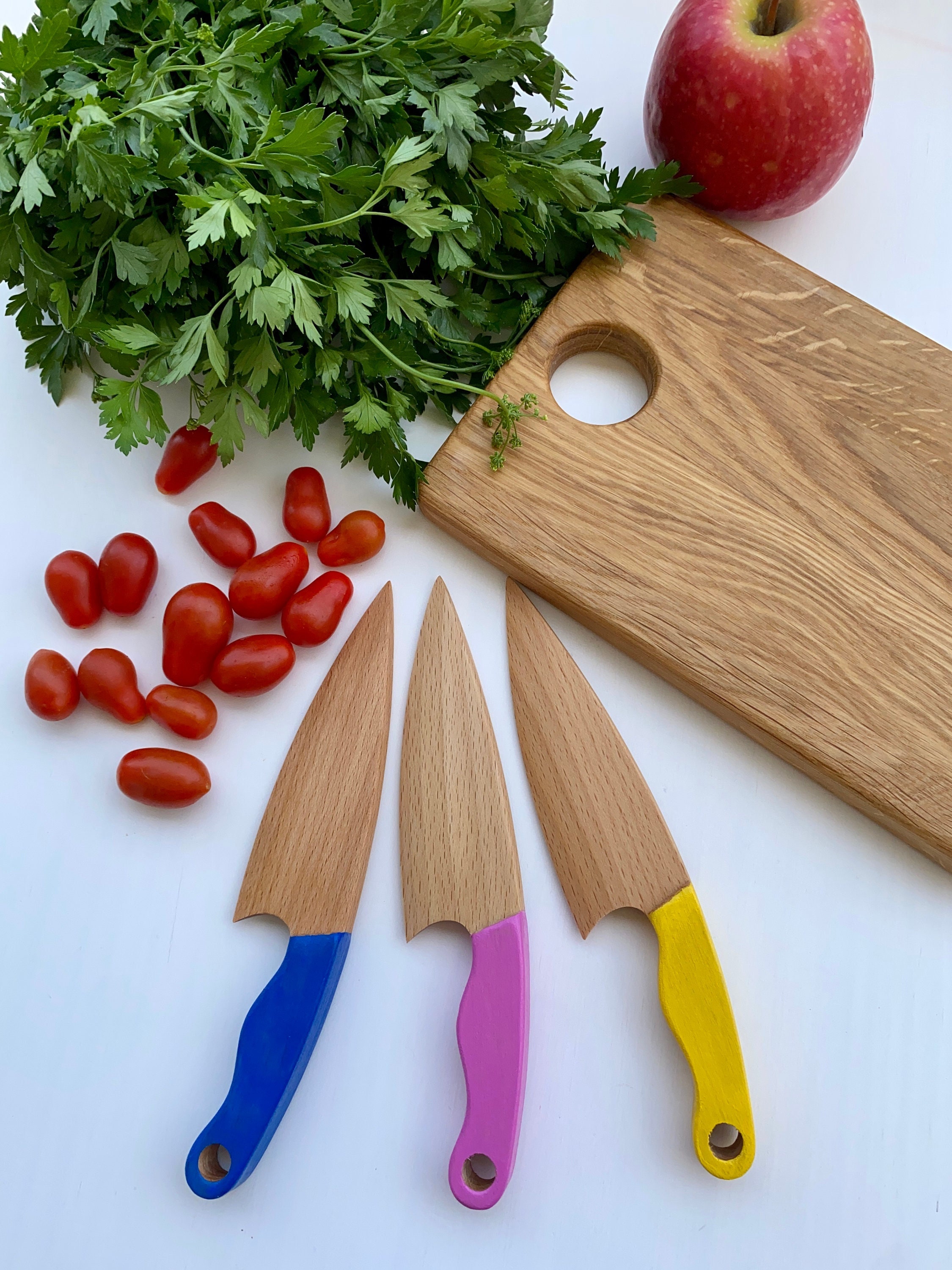 Safe Wooden Knife for Kids, Toddler Butter Knife – olivkawood
