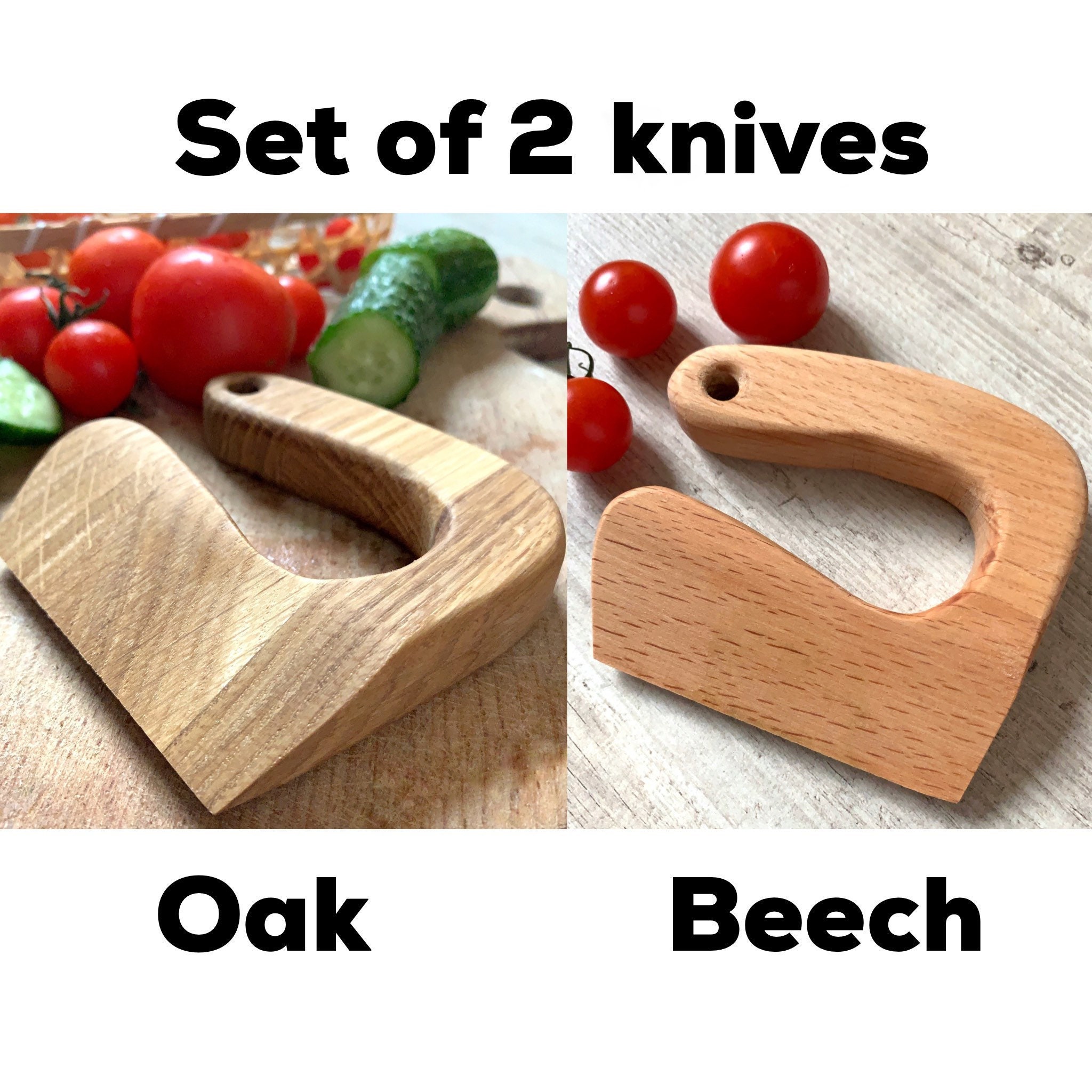 Safe Wooden Knife for Kids Children's Utensil Montessori Etsy