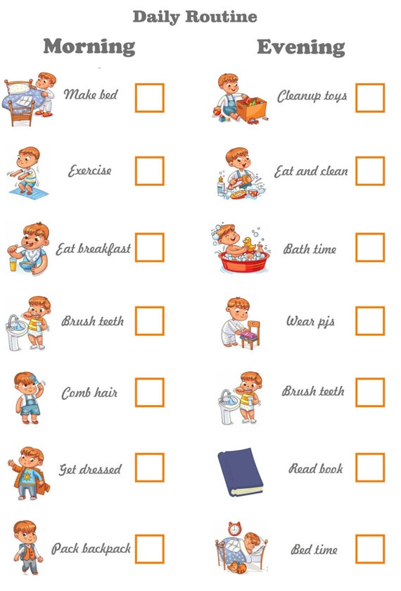 Semainier Réutilisable Organisation Tableau Routine Enfant Réutilisable - 4 Pièces Avec Curseurs - Organisation Tâches Familiales