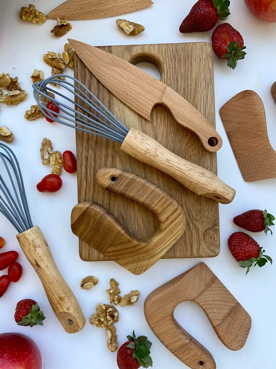 Set Di 3 Coltelli Per Bambini In Plastica – Coltelli Da Cucina Sicuri Con Bordo Seghettato – Per Tagliare Frutta E Verdura – Utensili Da Cucina Per Piccoli Chef