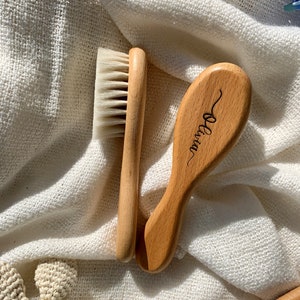 Personalized Wooden Baby Hair Brush, Newborn Baby Gift, New Baby Shower Gift, Easter Basket Stuffers