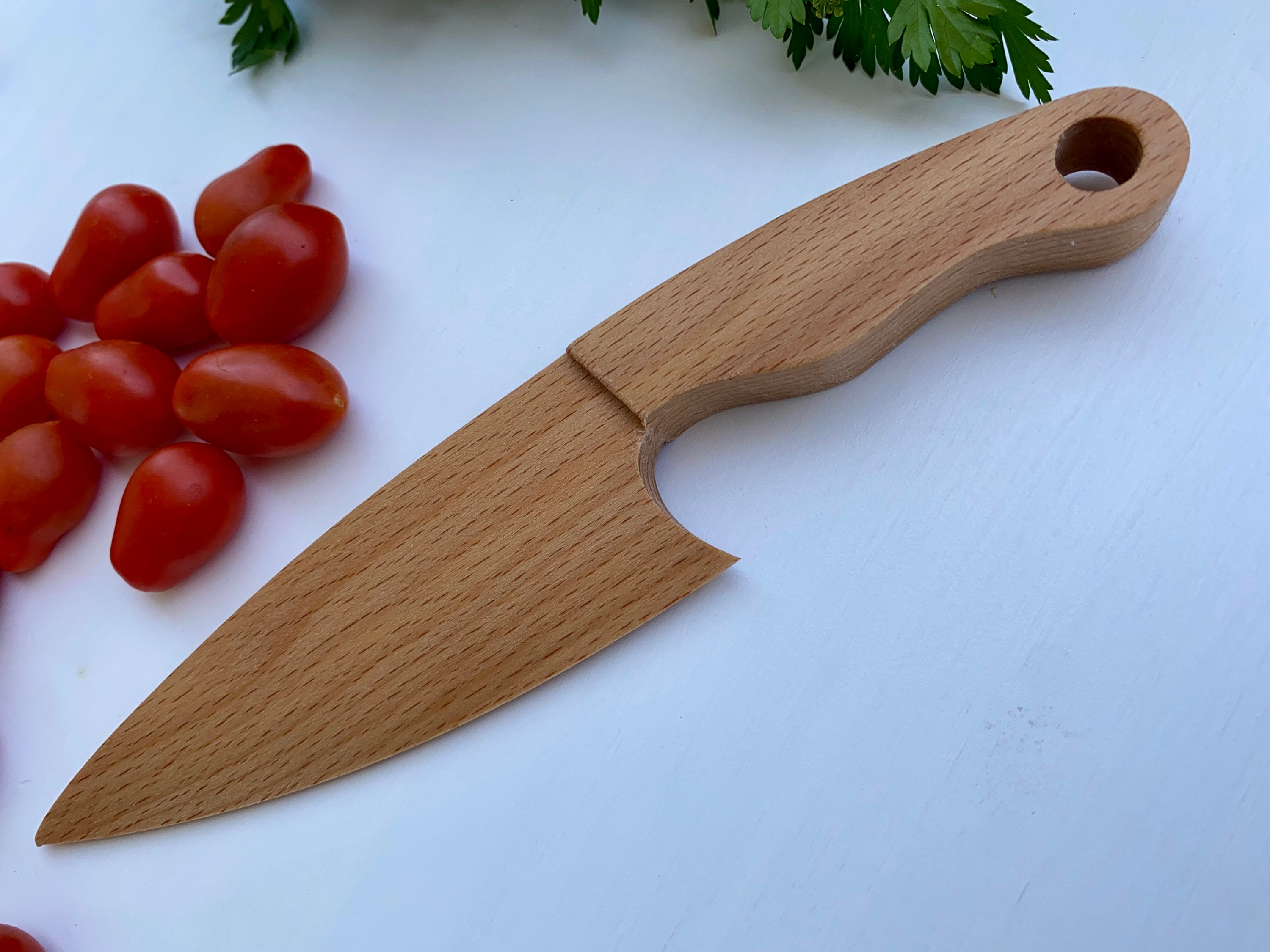 Cutting Board, Safe Wooden Knife, Butter Knife and Whisk for Kids SET, –  olivkawood