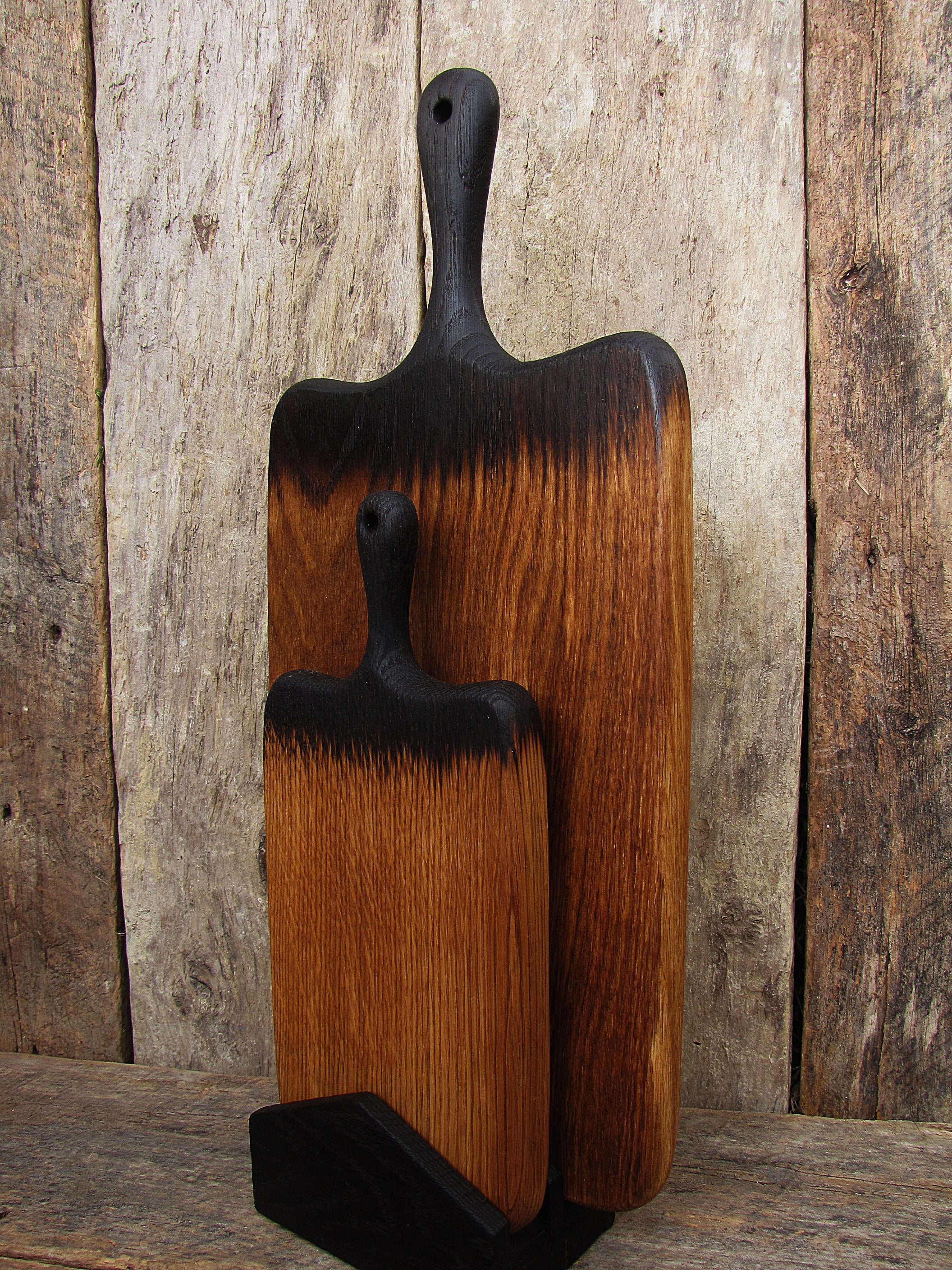 Wooden Cutting Board Holder Wood Chopping Board Stand for 2 Etsy