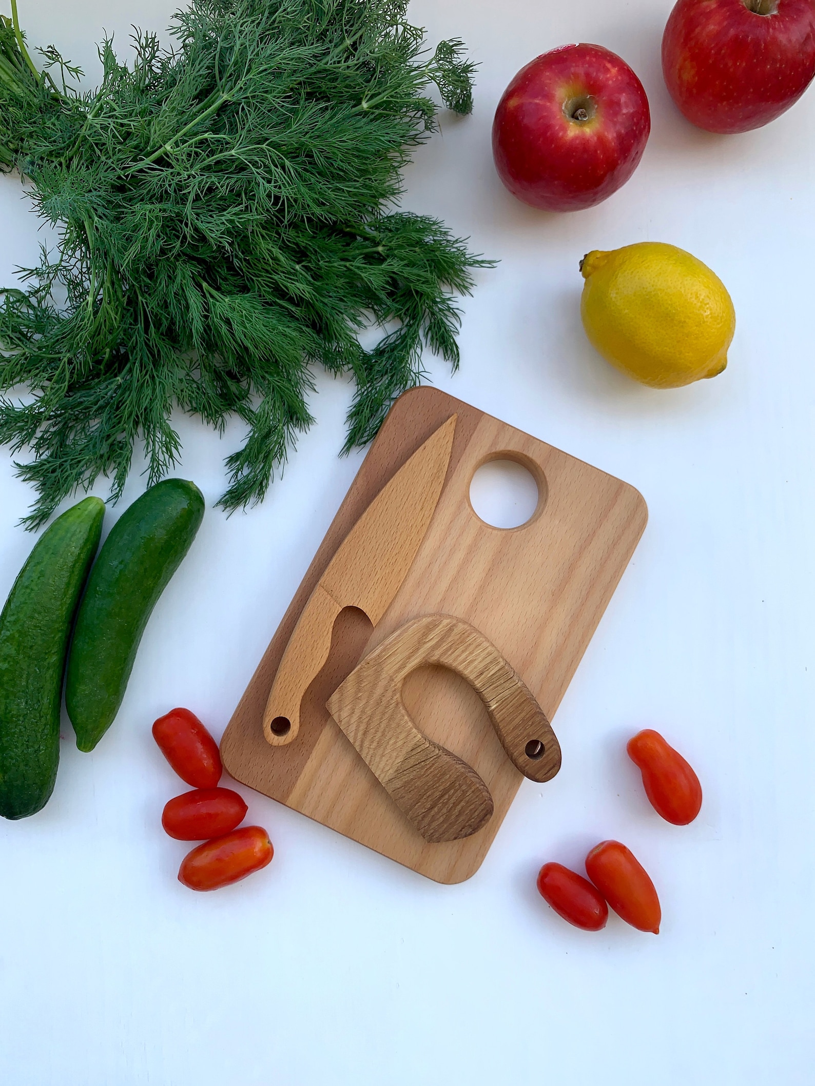 Cutting Board Safe Wooden Knife and Butter Knife for Kids Etsy