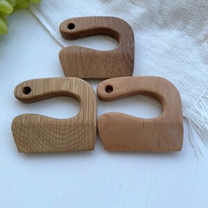 Atyhao Kinder-Holzmesser - Ergonomisches Küchenspielzeug Für Kinder 2-8 Jahre, Aus Buchenholz, Sicher